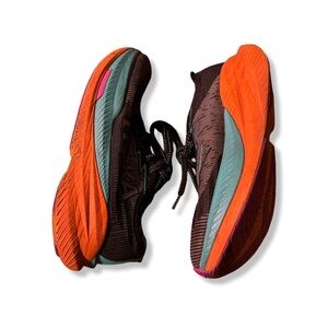 Hoka Mach x 2 Women Size 6.5B Black Orange Running Shoes
